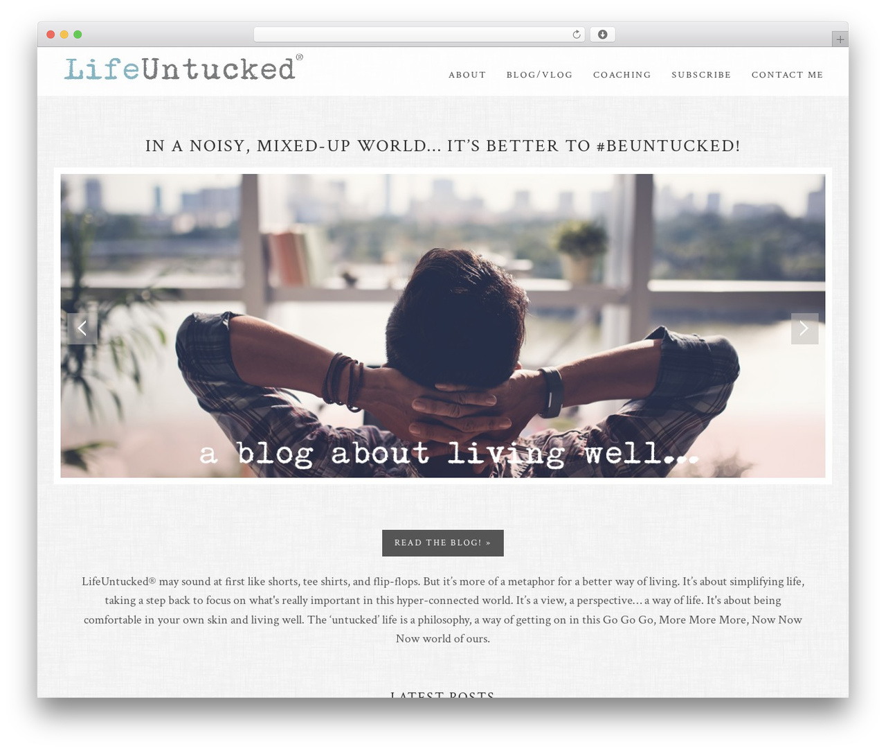 Theme WordPress Shine Theme - lifeuntucked.net