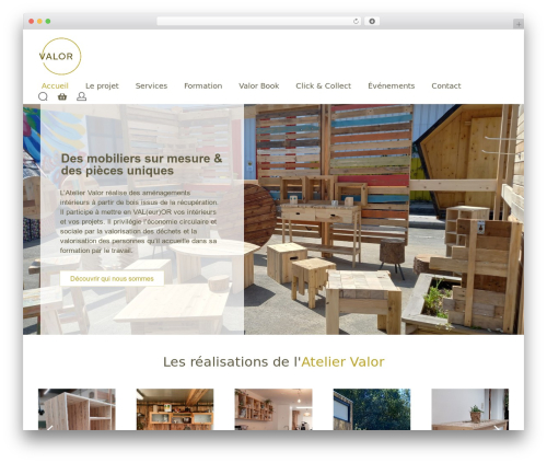 Valor WordPress theme - ateliervalor.be