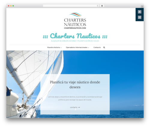 Wisdom Blog theme WordPress - chartersnauticos.com