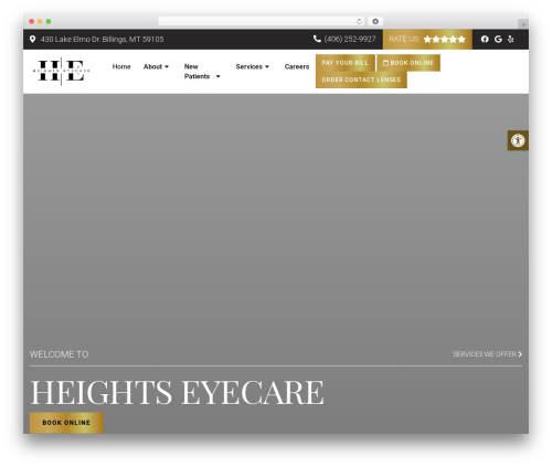 WordPress theme Parent Theme - heightseyecare.com