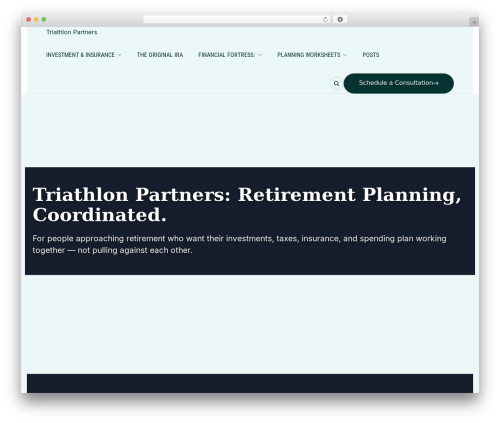 WordPress theme Nexta - triathlonpartners.com