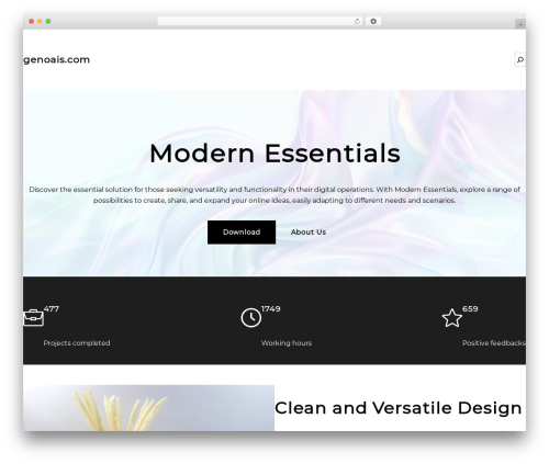 WordPress theme Purena - genoais.com