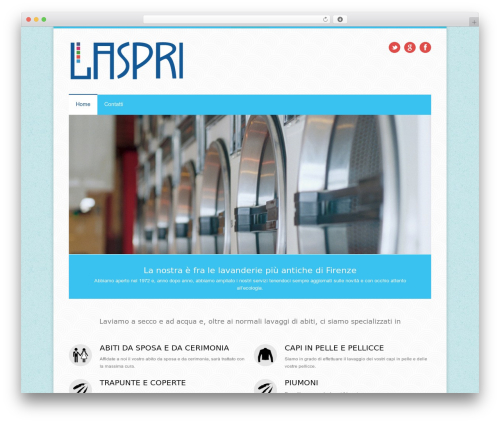 WP theme Laspri - lavanderialaspri.it
