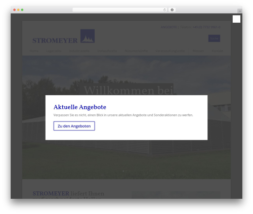 Divi WordPress theme - stromeyer-hallen.de