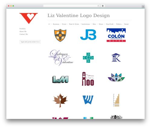 Infinity WordPress theme design - lizvalentinedesign.com