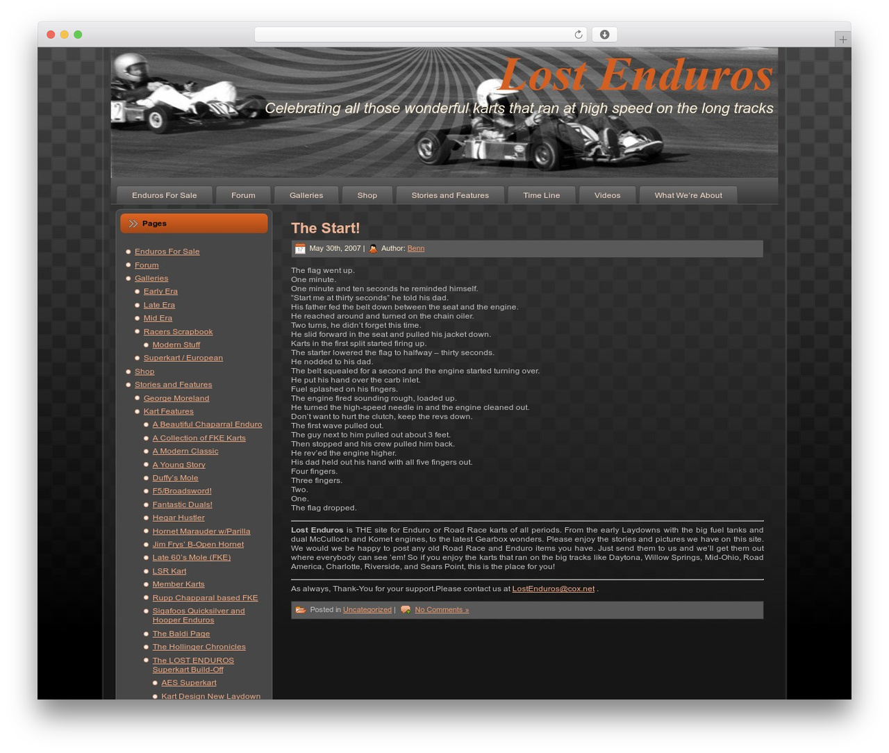 Lost WordPress theme - lostenduros.com