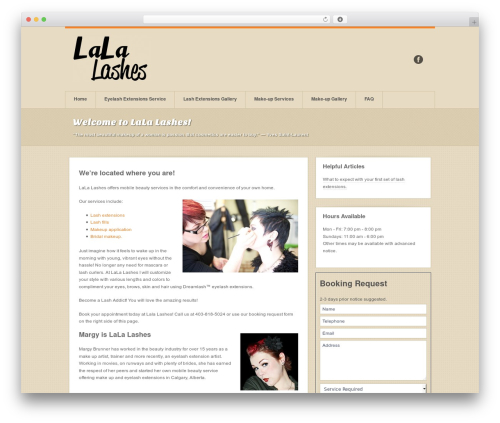 Swagger theme WordPress - lalalashes.ca
