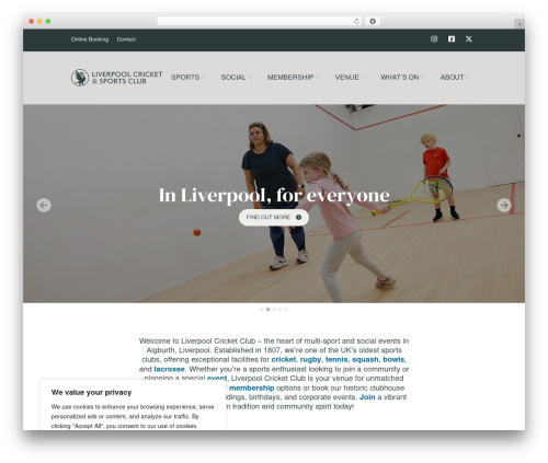 Theme WordPress Make - liverpoolcricketclub.co.uk