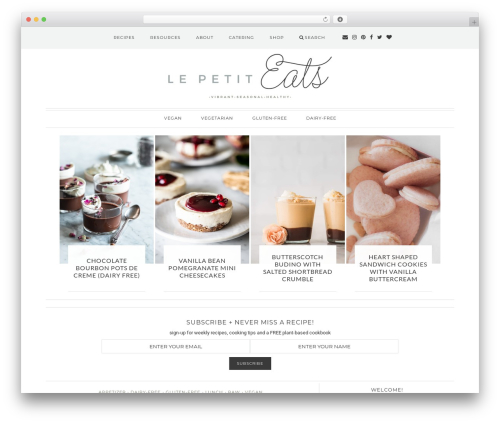 WordPress theme Le Petit Eats - lepetiteats.com