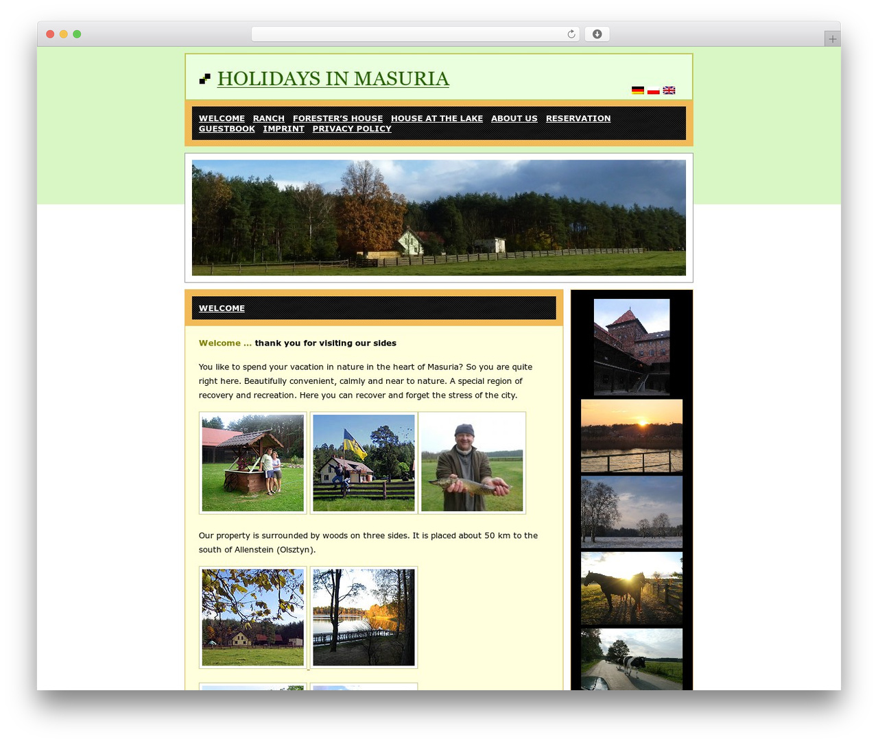 WordPress website theme Sharp 14 - lojop-masuren.com