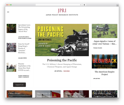 Fresh framework WordPress plugin - jpri.org