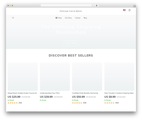 Botticelli WordPress shop theme - popularcatchdepot.shop
