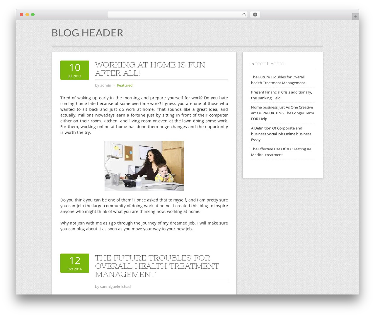 Contango WordPress blog theme - lakolilla.com