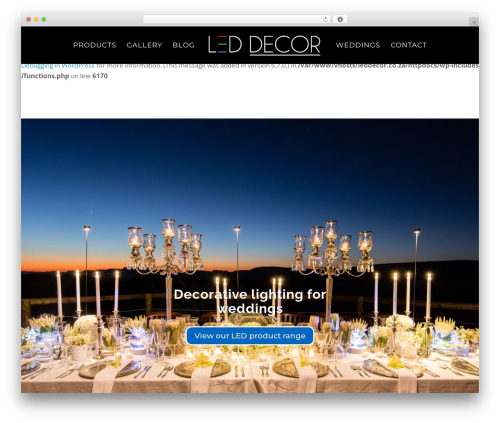 Divi theme WordPress - leddecor.co.za