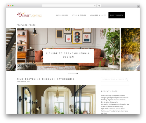 Genesis theme WordPress - 43rdstreetlightingblog.com