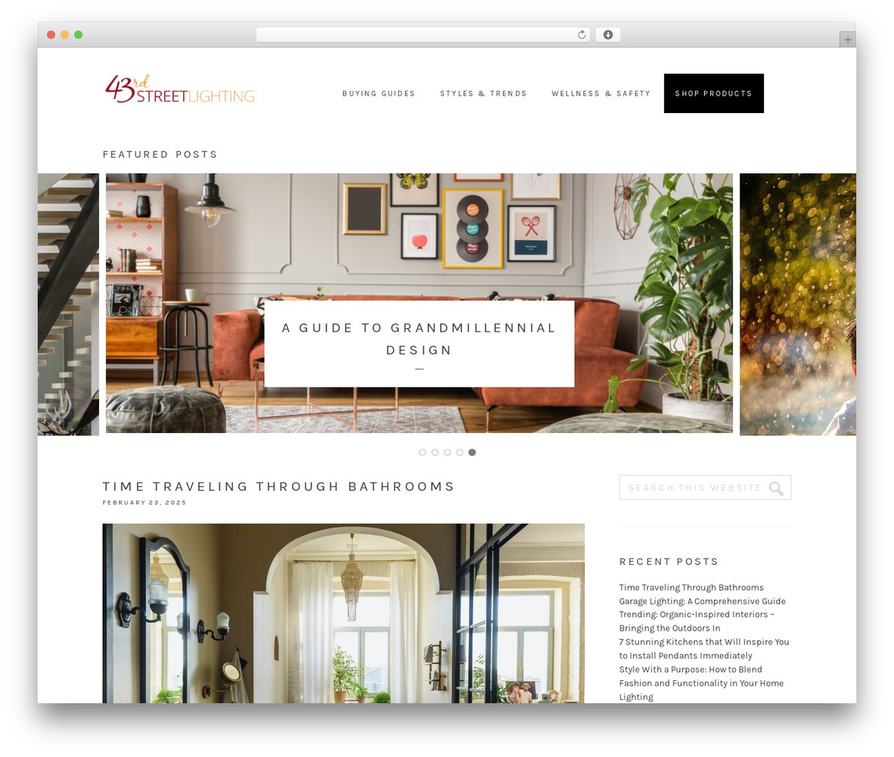 Genesis theme WordPress - 43rdstreetlightingblog.com