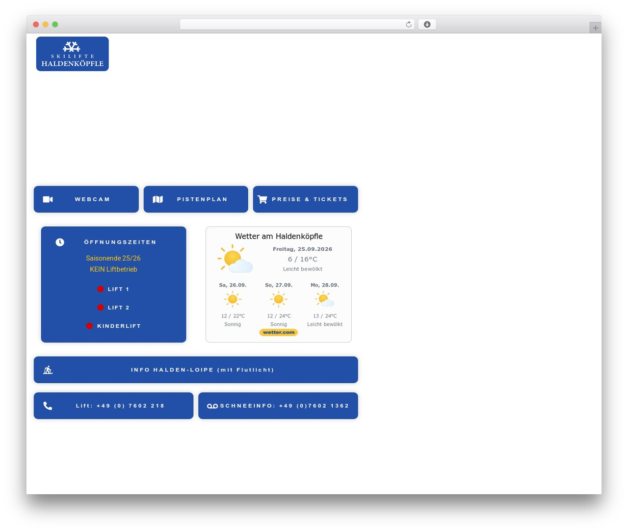 Page Builder Framework free WordPress theme - skilifte-haldenkoepfle.de