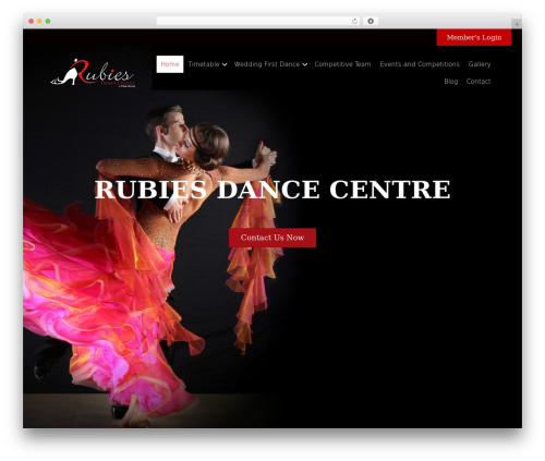 Page Builder Framework WordPress theme design - rubiesdancecentre.co.uk