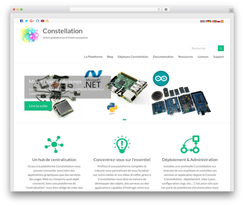 Spacious theme WordPress - myconstellation.io