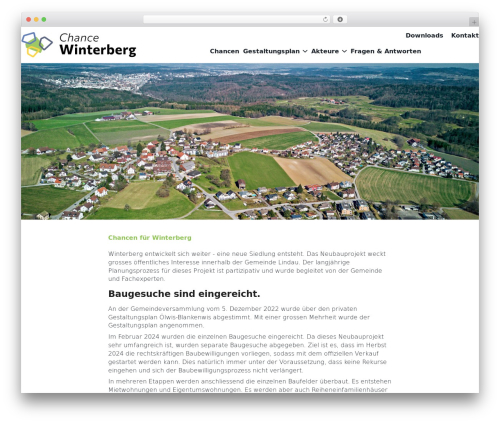 Studio WordPress theme design - chance-winterberg.ch