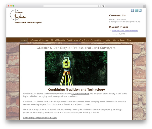 Theme WordPress Jolene - landsurveynj.com