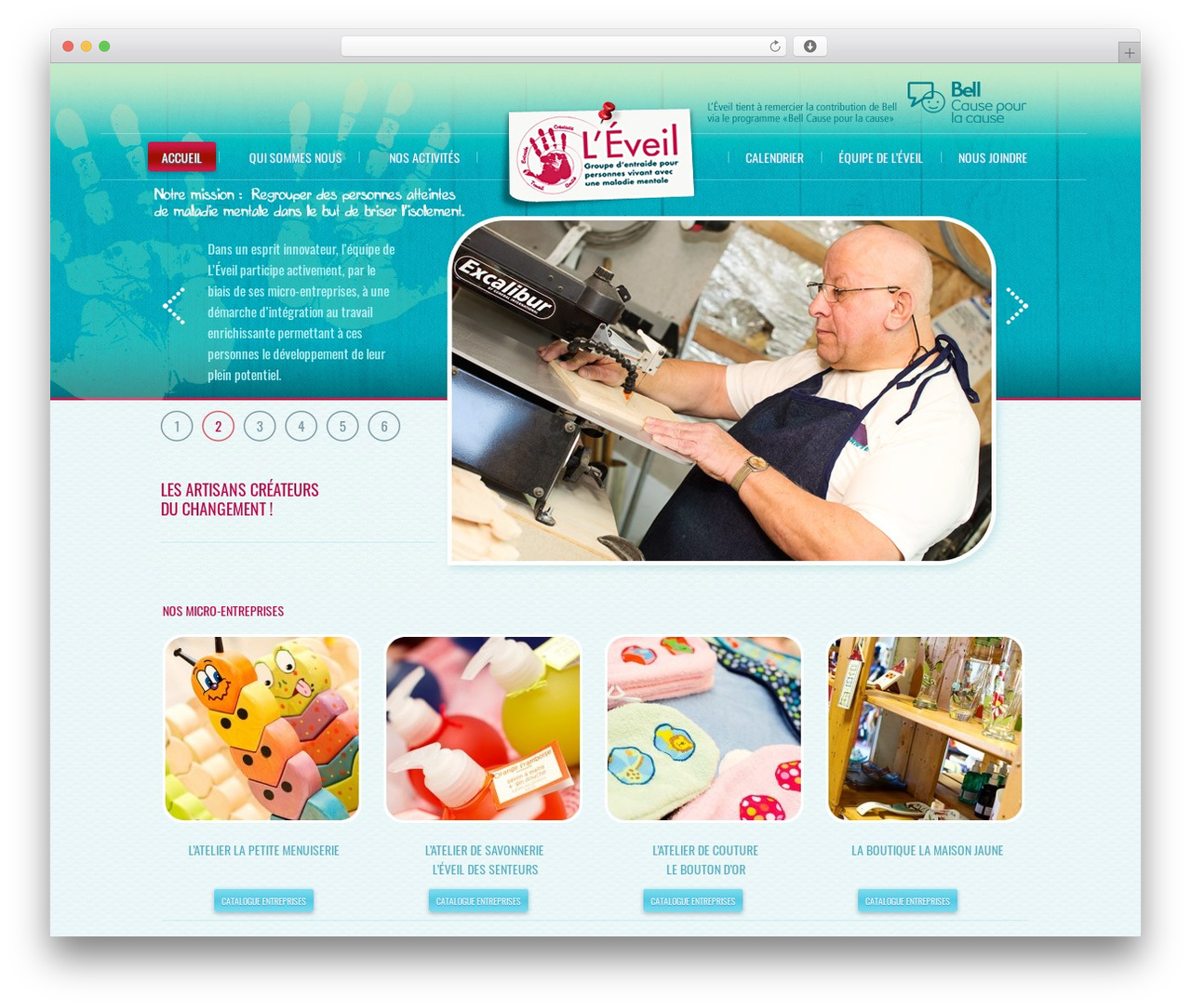theme1875 WordPress theme - lesateliersdeleveil.com