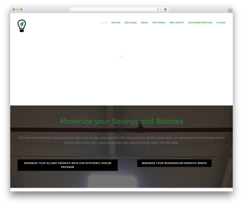 Versatile WordPress theme - ledcrew.com