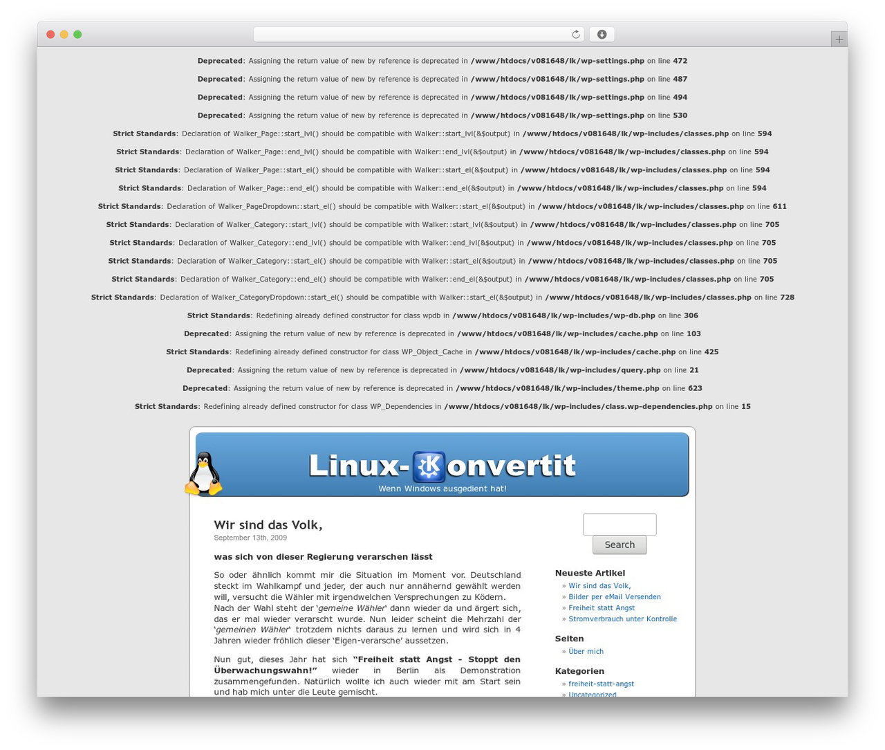 WordPress Default WordPress website theme - linux-konvertit.de WordPress Default WordPress website theme - linux-konvertit.de