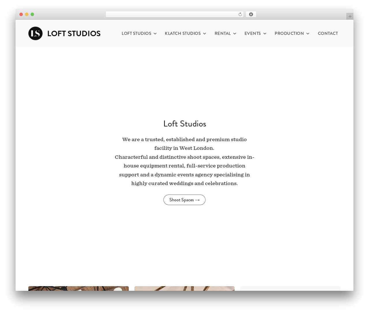 WordPress theme Loft Studios - loftstudios.co.uk
