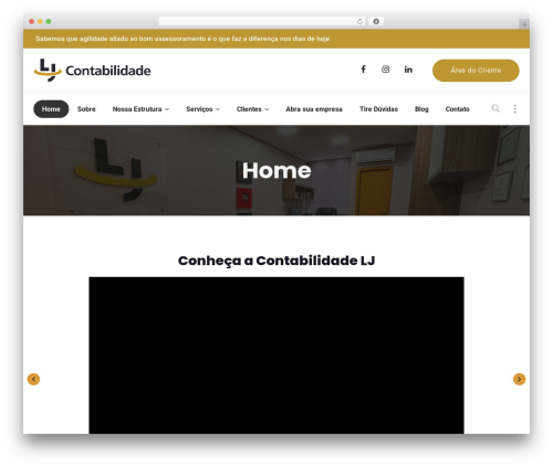 WordPress theme Finansico WP - contabilidadelj.com.br