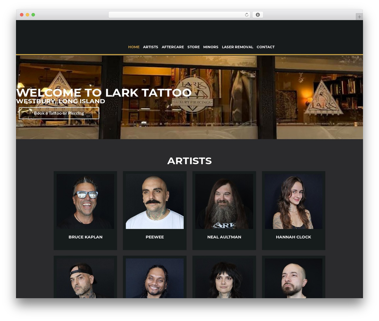 WordPress theme Inkd. - larktattoo.com WordPress theme Inkd. - larktattoo.com