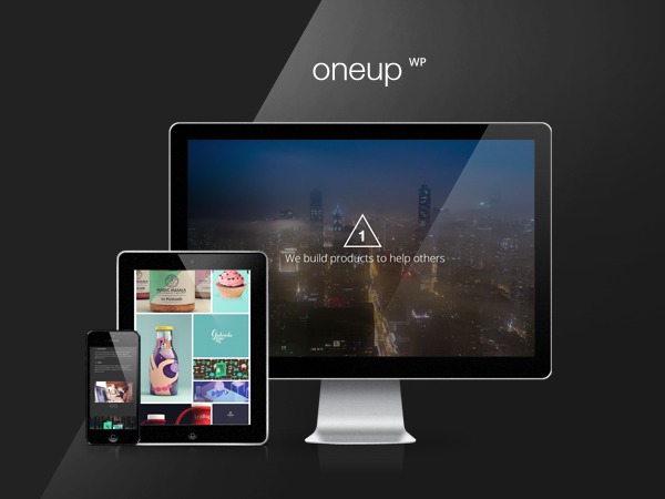 WordPress theme OneUp by pixelentity