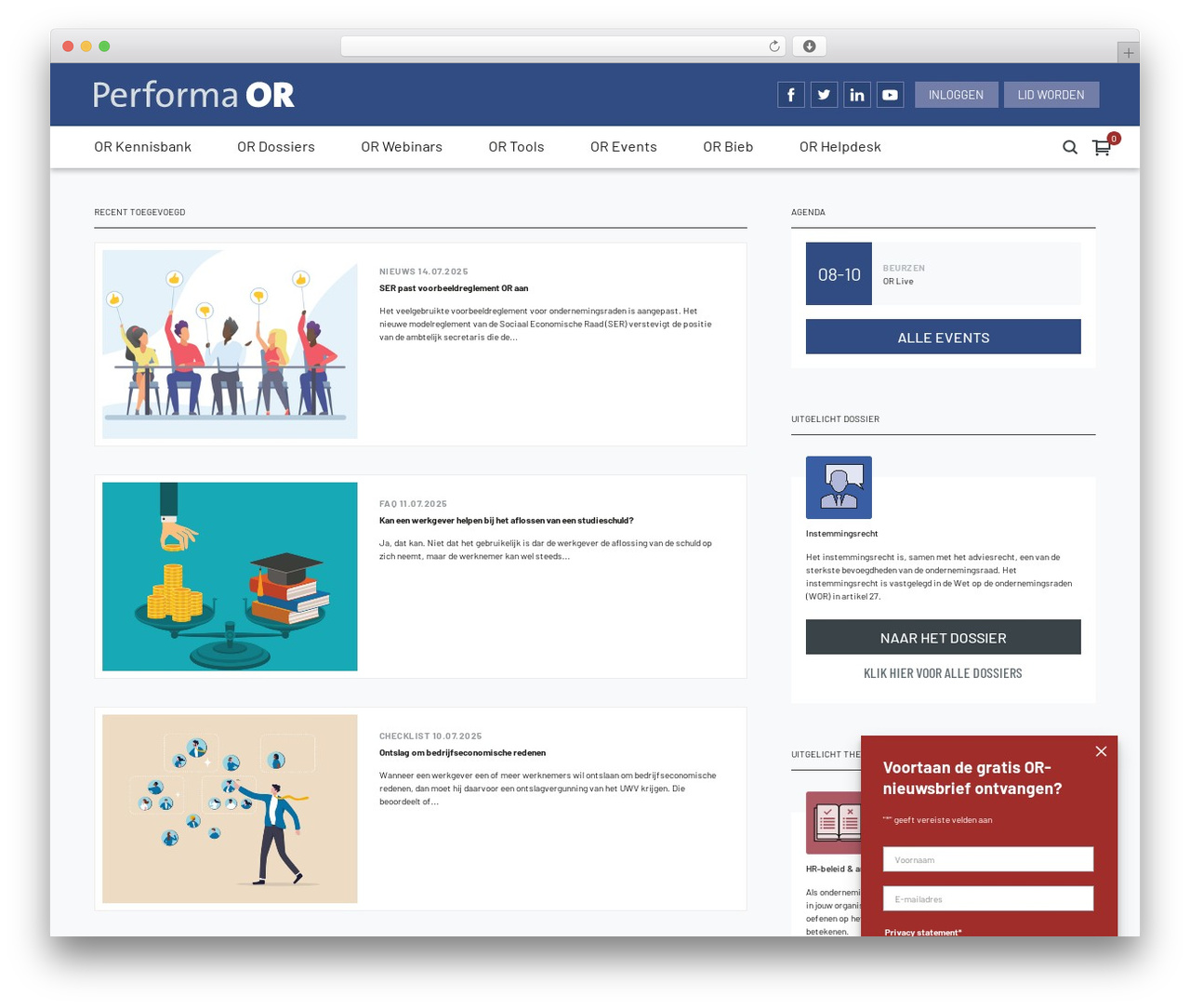 WordPress theme Performa - performa-or.nl