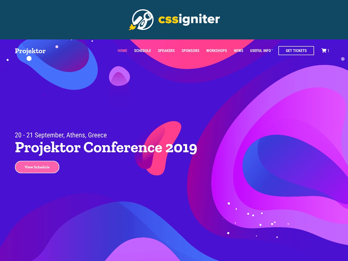 WordPress theme Projektor WordPress theme Projektor