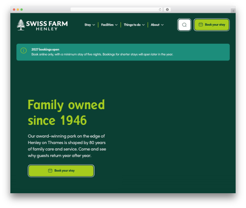 WordPress theme ThemeVolt - swissfarmcamping.co.uk