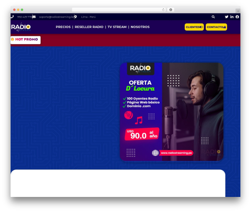 Elementpress WordPress plugin - radiostreamingperu.com