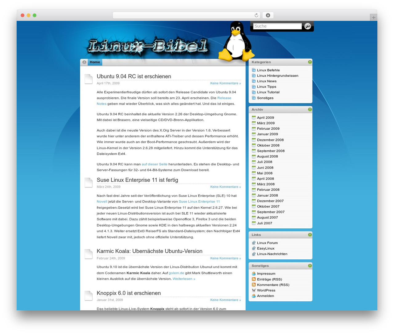 iTheme WordPress theme - linux-bibel.de