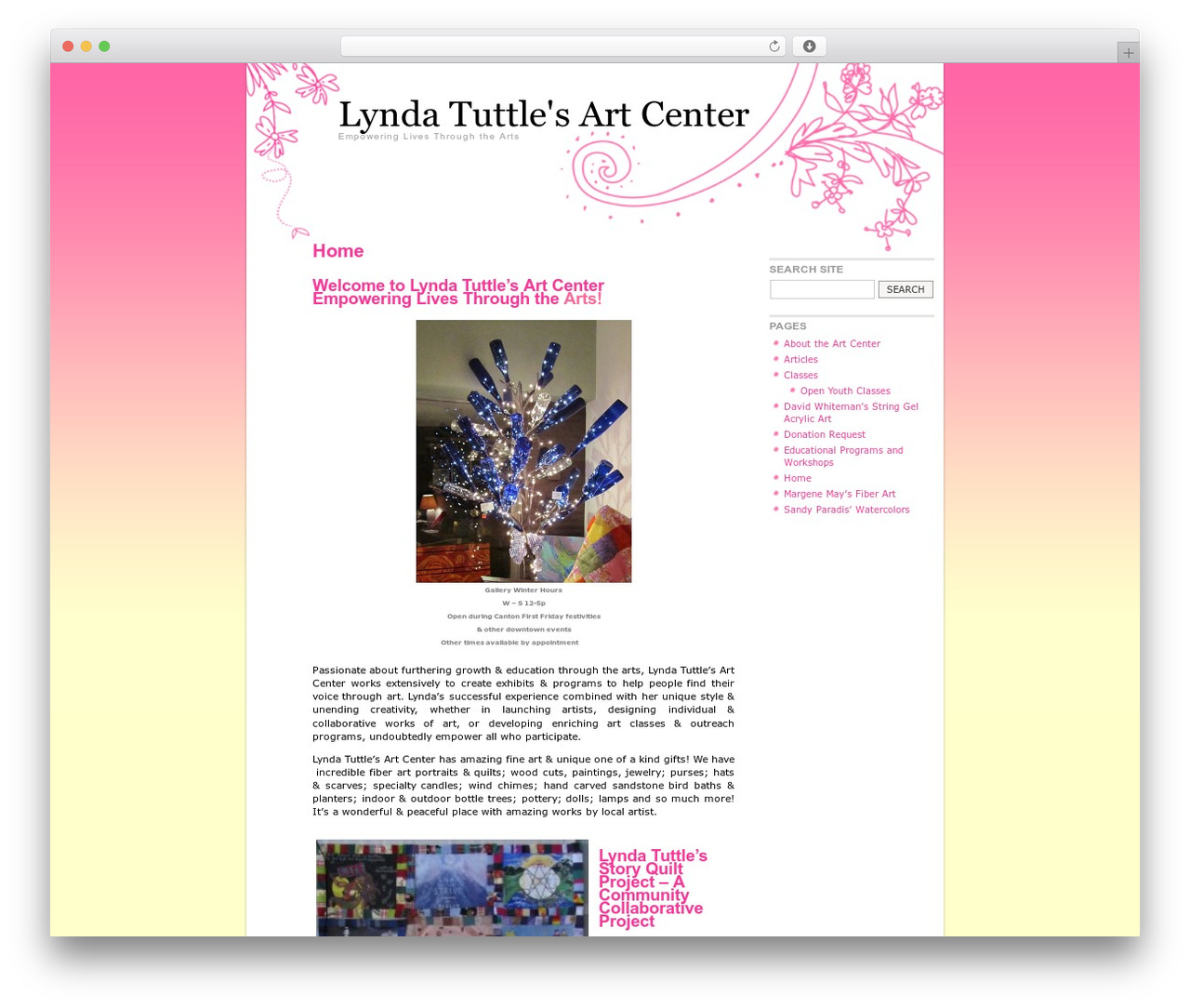 Sunset Theme WordPress theme - lyndatuttle.com Sunset Theme WordPress theme - lyndatuttle.com