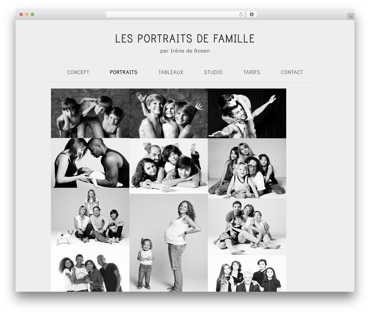 Theme WordPress Base - lesportraitsdefamille.fr