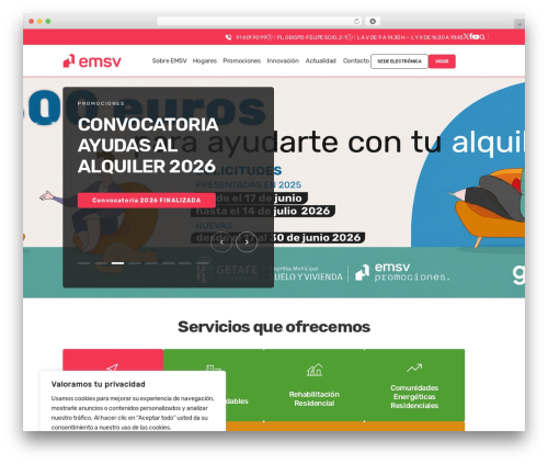 Theme WordPress EMSV - emsvgetafe.org