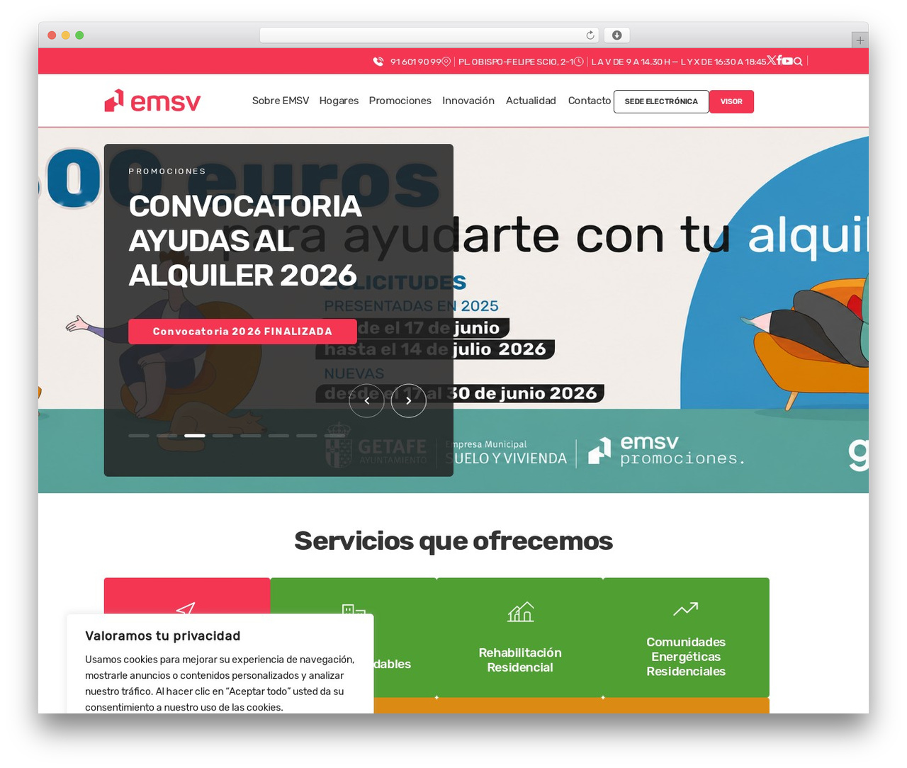 Theme WordPress EMSV - emsvgetafe.org