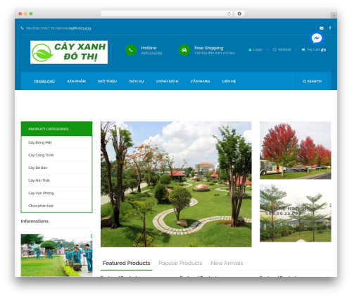 WordPress theme Mango - cayxanhdothi.vn