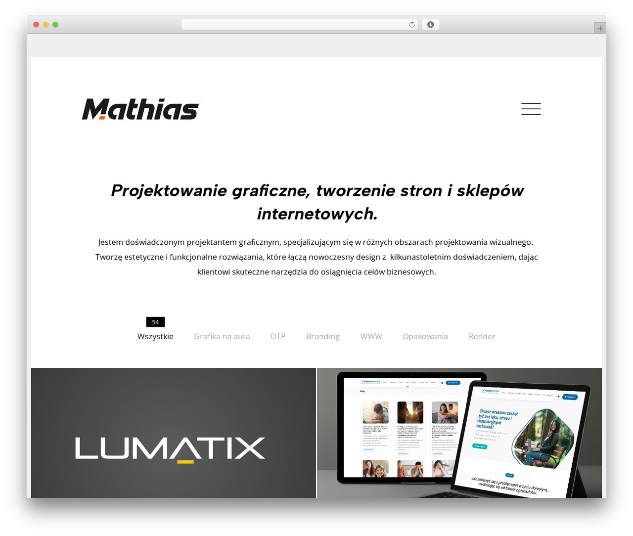 XTRA WordPress theme - mathias.pl