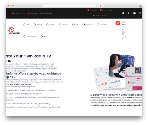 Amiso WordPress theme - streamingpulse.com