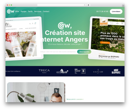 Cap theme WordPress - angersweb.com