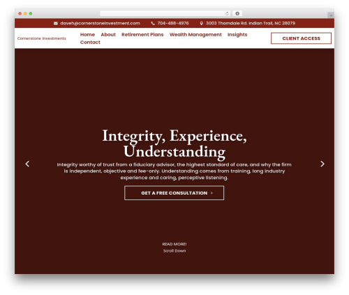 Divi top WordPress theme - cornerstoneinvestment.com