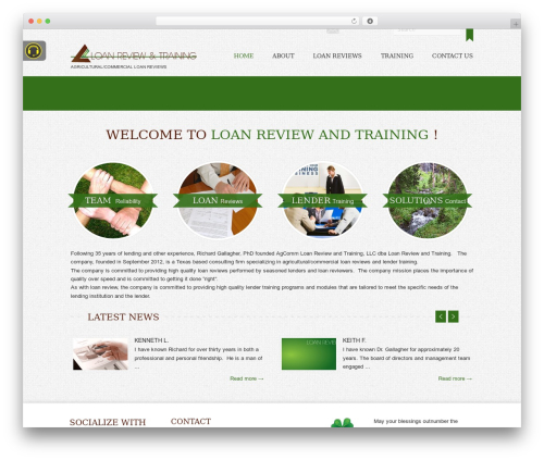 Elegantica WordPress theme - loanreviewandtraining.com