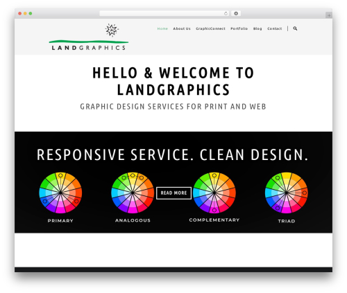 Engo WordPress theme - landgraphics.net