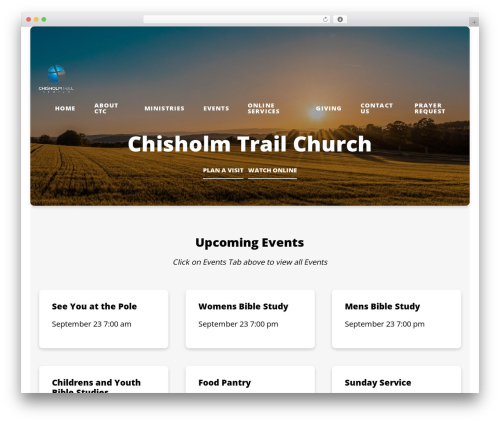 Float WordPress theme - chisholmtrailchurch.org