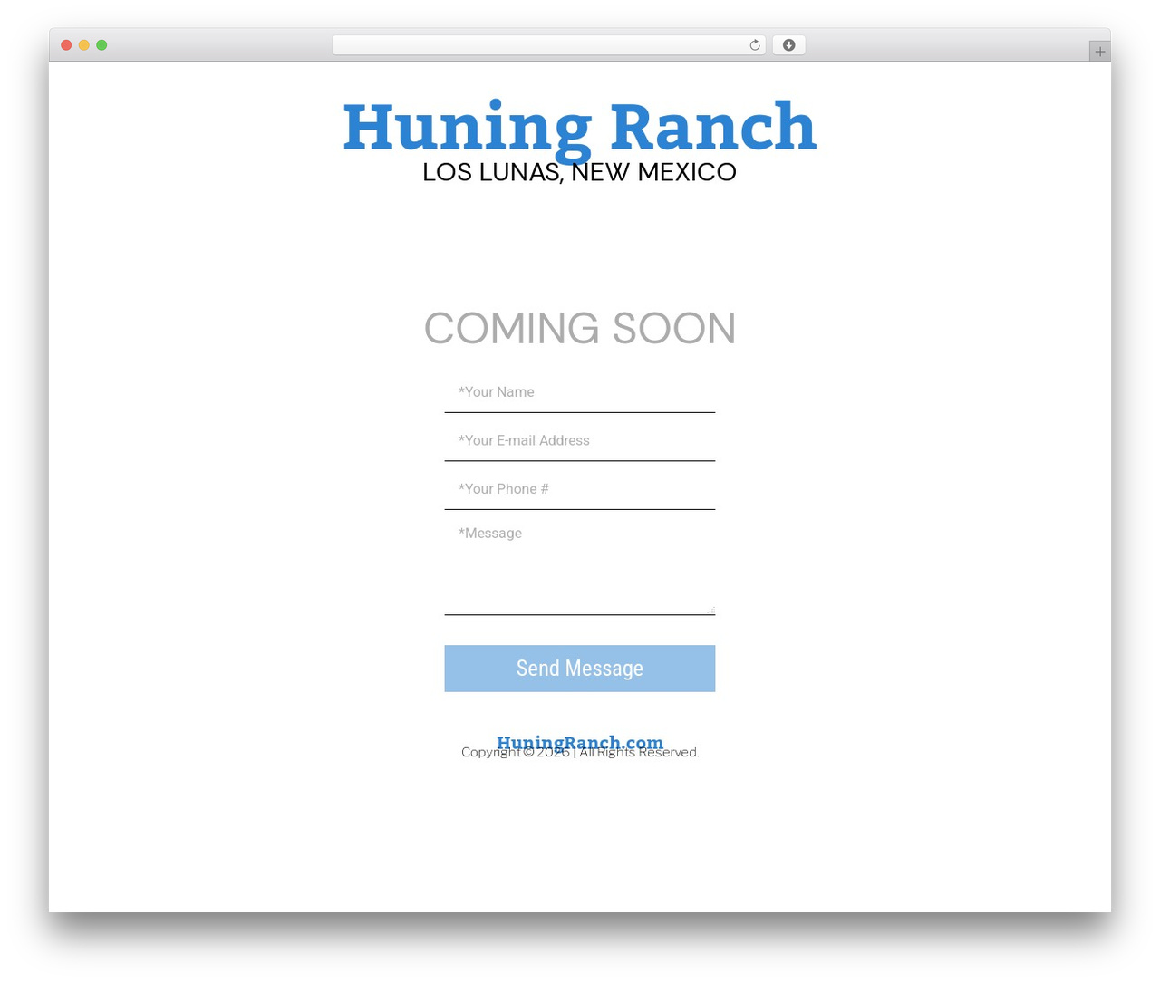 Hello Elementor theme WordPress - huningranch.com